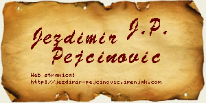Jezdimir Pejčinović vizit kartica